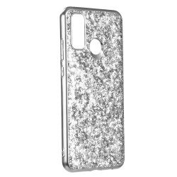 Funda Brillantina Plata para Huawei P Smart 2020