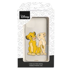 Funda para iPhone 14 Pro Max Oficial de Disney Simba y Nala Silueta - El Rey León