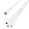 Cable 3 en 1 Micro USB, USB tipo C, Lightning a USB