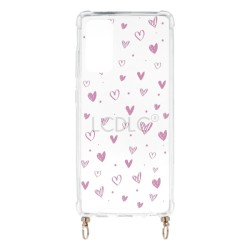 Funda Silicona Colgante Corazones para Samsung Galaxy S20 FE