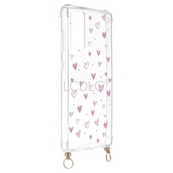 Funda Silicona Colgante Corazones para Samsung Galaxy S20 FE