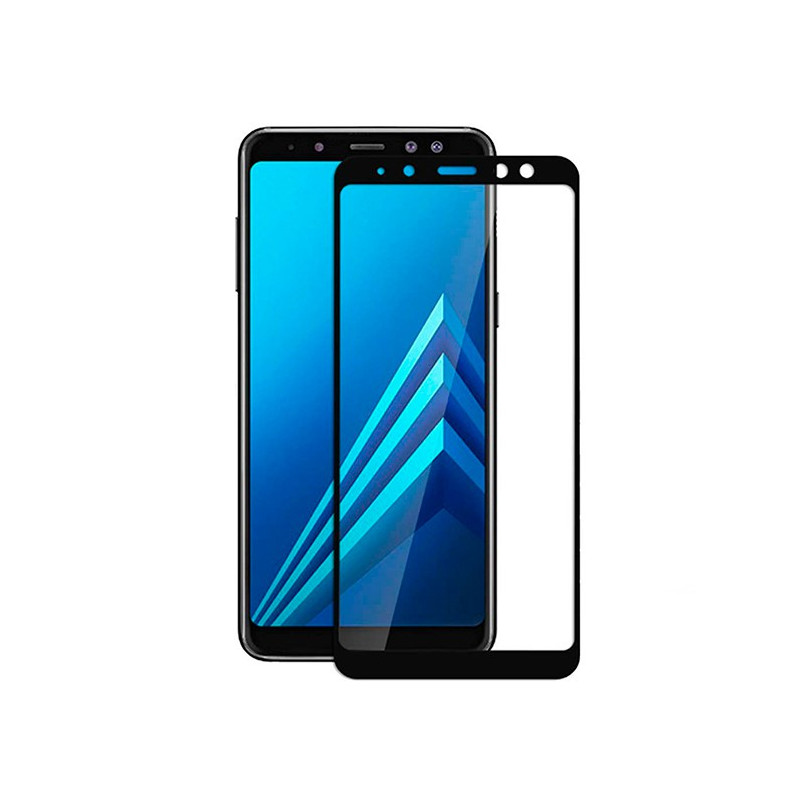 Cristal Templado Completo Negro para Samsung Galaxy A7 2018