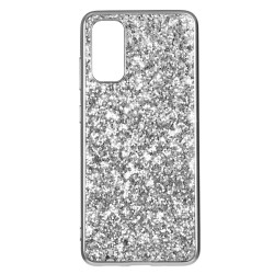 Funda Brillantina Plata para Samsung Galaxy S20