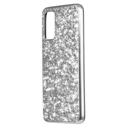 Funda Brillantina Plata para Samsung Galaxy S20