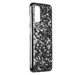 Funda Brillantina Negra para Samsung Galaxy S20