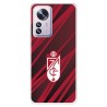 Funda para Xiaomi 12X del Escudo - Líneas Rojas y Negras  - Licencia Oficial Granada CF