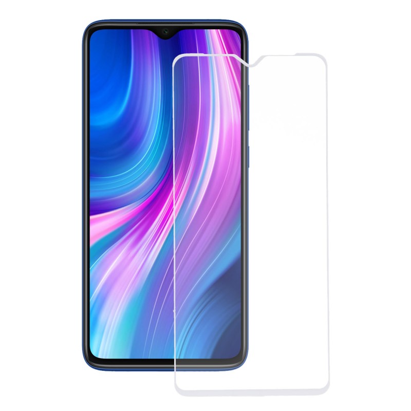 Cristal Templado Completo Blanco para Xiaomi Redmi Note 8 Pro