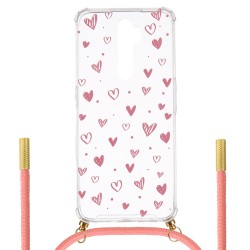 Funda Silicona Colgante Corazones para Oppo A9 2020