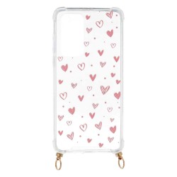 Funda Silicona Colgante Corazones para Huawei P40