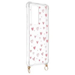 Funda Silicona Colgante Corazones para Huawei P40