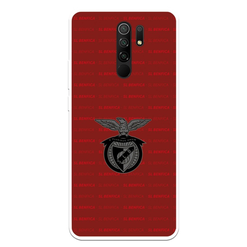 Funda para Xiaomi Redmi 9 del Escudo Fondo Granate  - Licencia Oficial Benfica