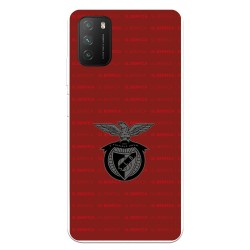 Funda para Xiaomi Poco M3 del Escudo Fondo Granate  - Licencia Oficial Benfica