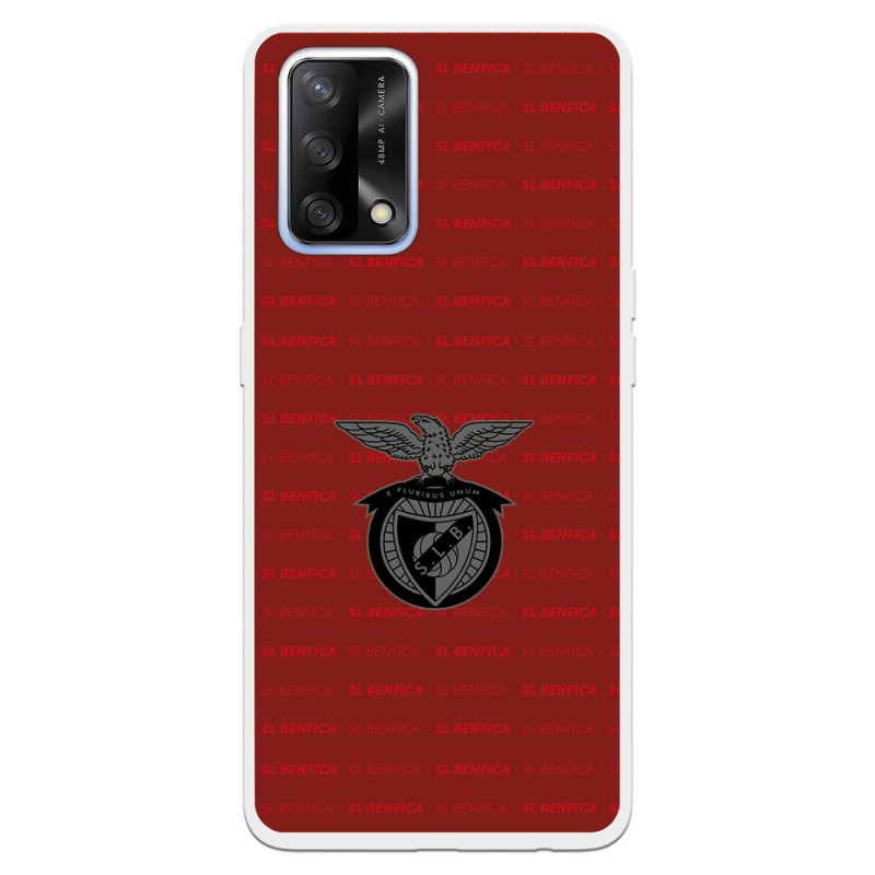 Funda para Oppo A74 4G del Escudo Fondo Granate  - Licencia Oficial Benfica