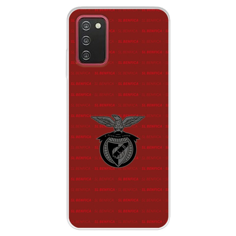 Funda para Samsung Galaxy A03s del Escudo Fondo Granate  - Licencia Oficial Benfica