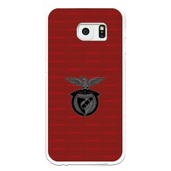 Funda para Samsung Galaxy S6 Edge del Escudo Fondo Granate  - Licencia Oficial Benfica