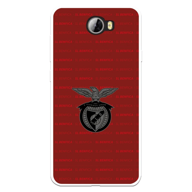 Funda para Huawei Y6 II Compact del Escudo Fondo Granate  - Licencia Oficial Benfica