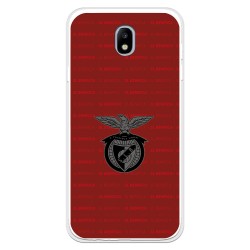 Funda para Samsung Galaxy J7 2017 Europeo del Escudo Fondo Granate  - Licencia Oficial Benfica