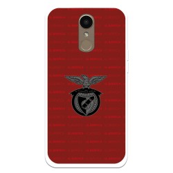 Funda para LG K10 2017 del Escudo Fondo Granate  - Licencia Oficial Benfica