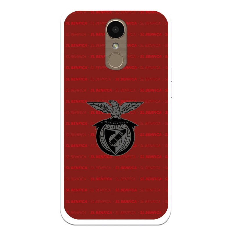 Funda para LG K10 2017 del Escudo Fondo Granate  - Licencia Oficial Benfica