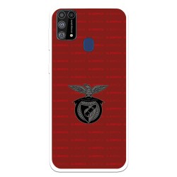 Funda para Samsung Galaxy M31 del Escudo Fondo Granate  - Licencia Oficial Benfica