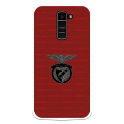 Funda para LG K10 del Escudo Fondo Granate  - Licencia Oficial Benfica