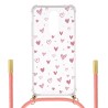 Funda Silicona Colgante Corazones para LG K40