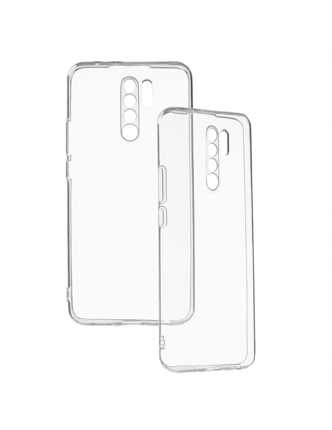 OcioDual Funda Silicona Esquinas Reforzadas Transparente para Xiaomi Redmi  Note 9