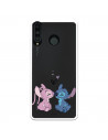 Funda para Huawei P30 Lite Oficial de Disney Angel & Stitch Beso - Lilo & Stitch