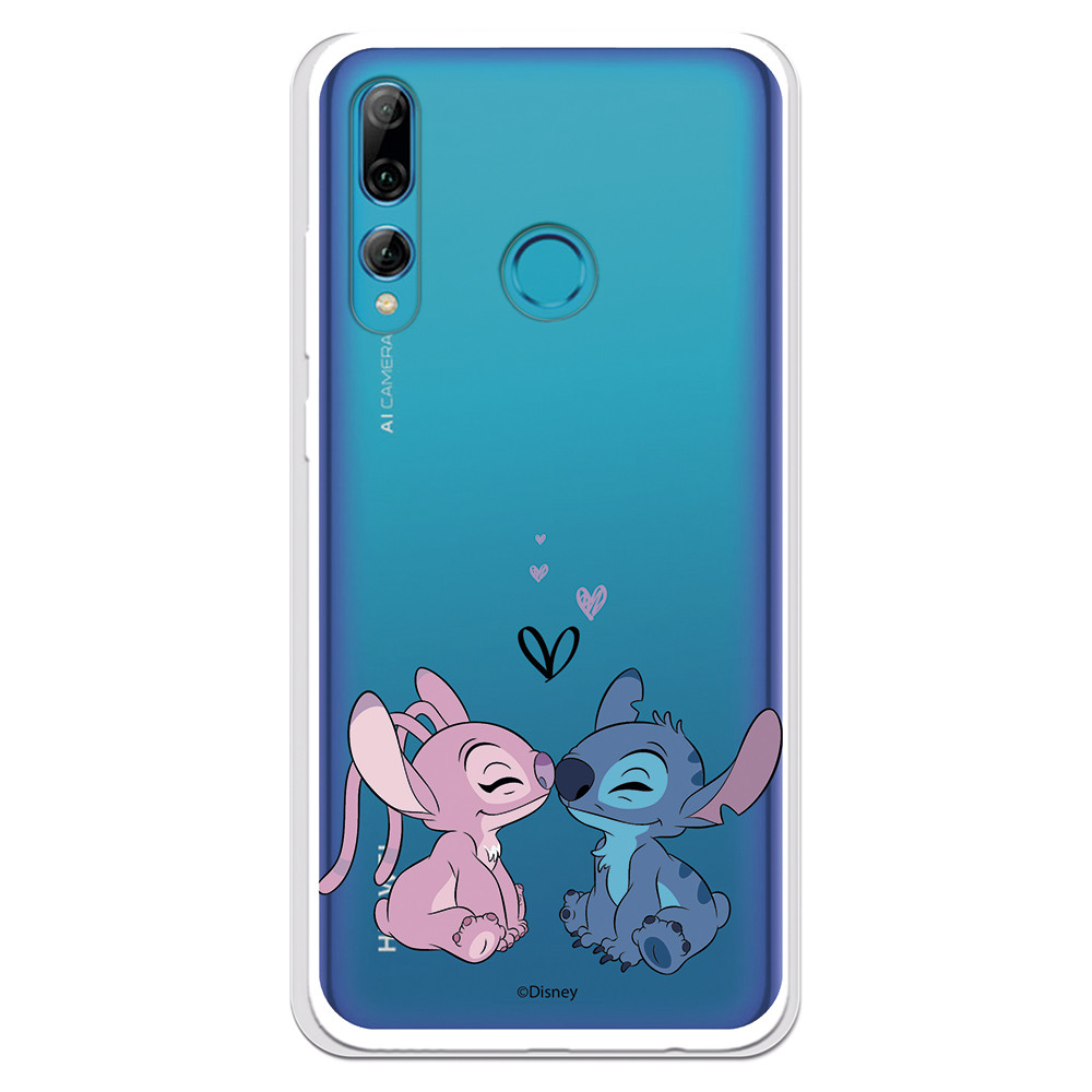 Funda para Huawei P Smart Plus 2019 Oficial de Disney Angel & Stitch Beso -  Lilo 