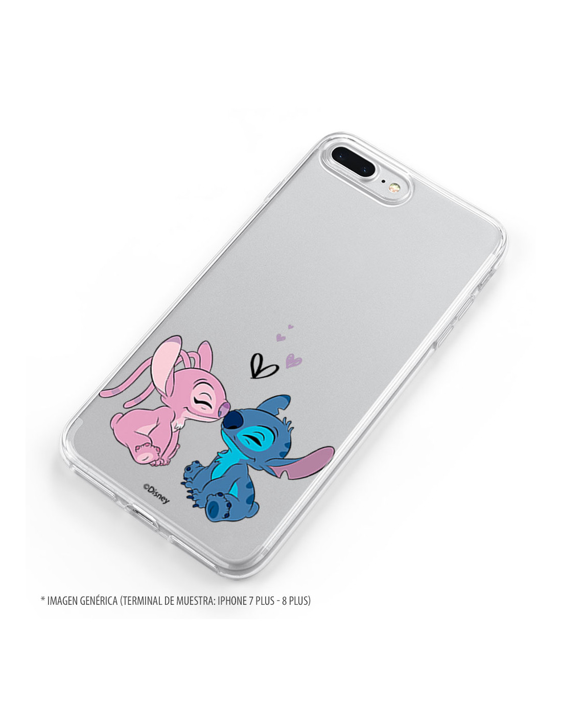 Funda para iPhone SE Oficial de Disney Angel & Stitch Beso - Lilo