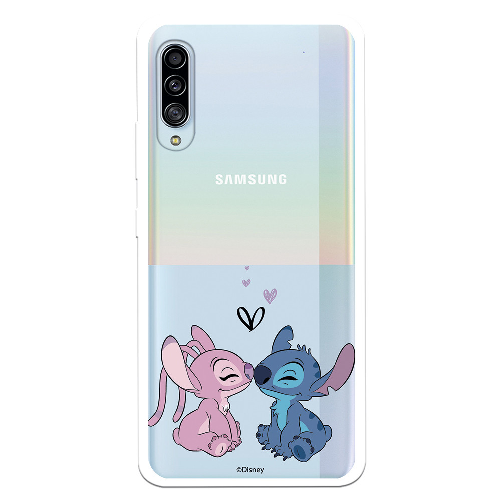 Funda para Samsung Galaxy A52 5G Oficial de Disney Angel & Stitch