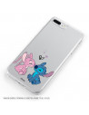 Funda para Samsung Galaxy A12 Oficial de Disney Angel & Stitch Beso - Lilo & Stitch