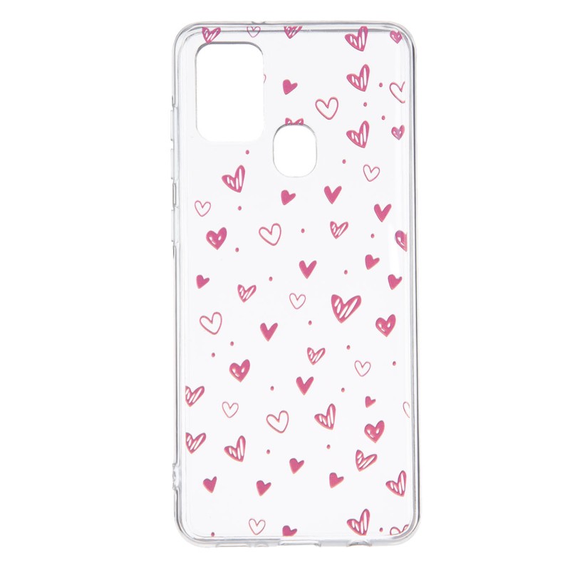 Funda Dibujo Corazones para Samsung Galaxy A21s