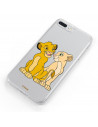 Funda para Xiaomi Mi 11 Oficial de Disney Simba y Nala Silueta - El Rey León