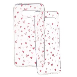 Funda Dibujo Corazones para LG V50